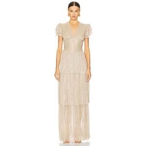 Sabina Musayev Sarah Maxi Dress in Gold